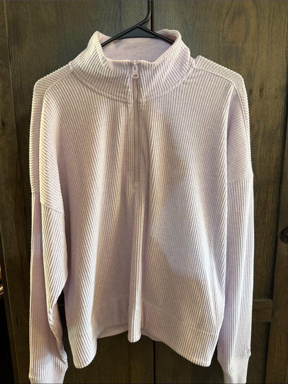DSG Lavender Ribbed Quarter-Zip Pullover - Picture 4 of 5
